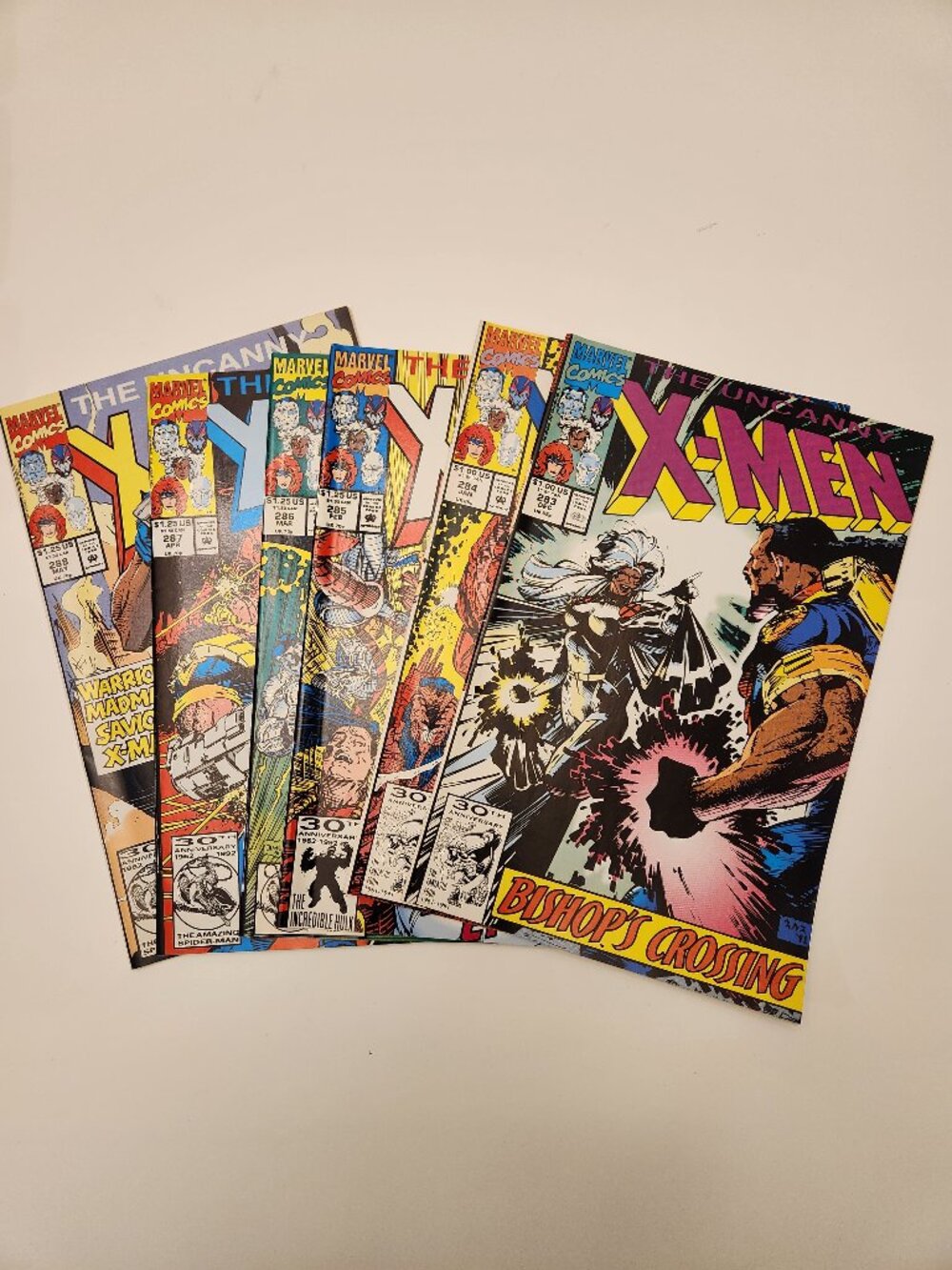 Lot The Uncanny X-Men Marvel Comic Books 283 284 285 286 287 288 1992 Bishop